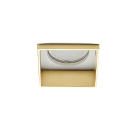 Faretti Da Incasso-Sforzin Illuminazione Faretto elis di gesso quadrato cornice oro da incasso a soffitto