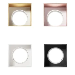 Faretti Da Incasso-Sforzin Illuminazione Faretto fa incasso elis raso quadrato di gesso interno rame