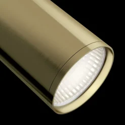 Faretti Da Soffitto-Maytoni Faretto focus orientabile da soffitto oro cilindro brunito