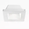 Faretti Da Incasso-Gea Luce Faretto gesso incasso controsoffitto quadrato bianca