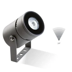 Faretti Da Esterno-Selezionato da Mazzolaluce Faretto grigio da esterno 12w 4000k orientabile ip65