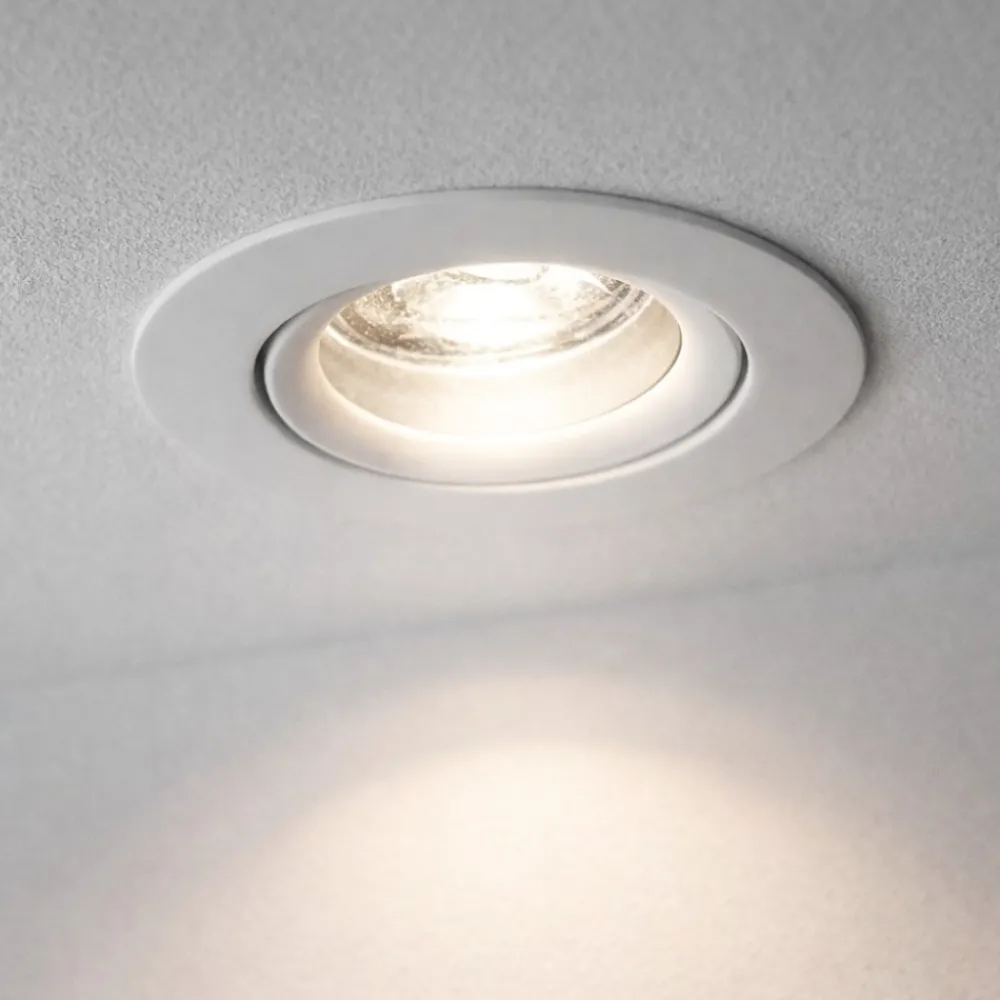 Faretti Da Incasso-Selezionato da Mazzolaluce Faretto incasso led bianco orientabile per cartongesso 2w 3000k