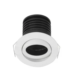 Faretti Da Incasso-Selezionato da Mazzolaluce Faretto incasso led bianco orientabile per cartongesso 2w 3000k