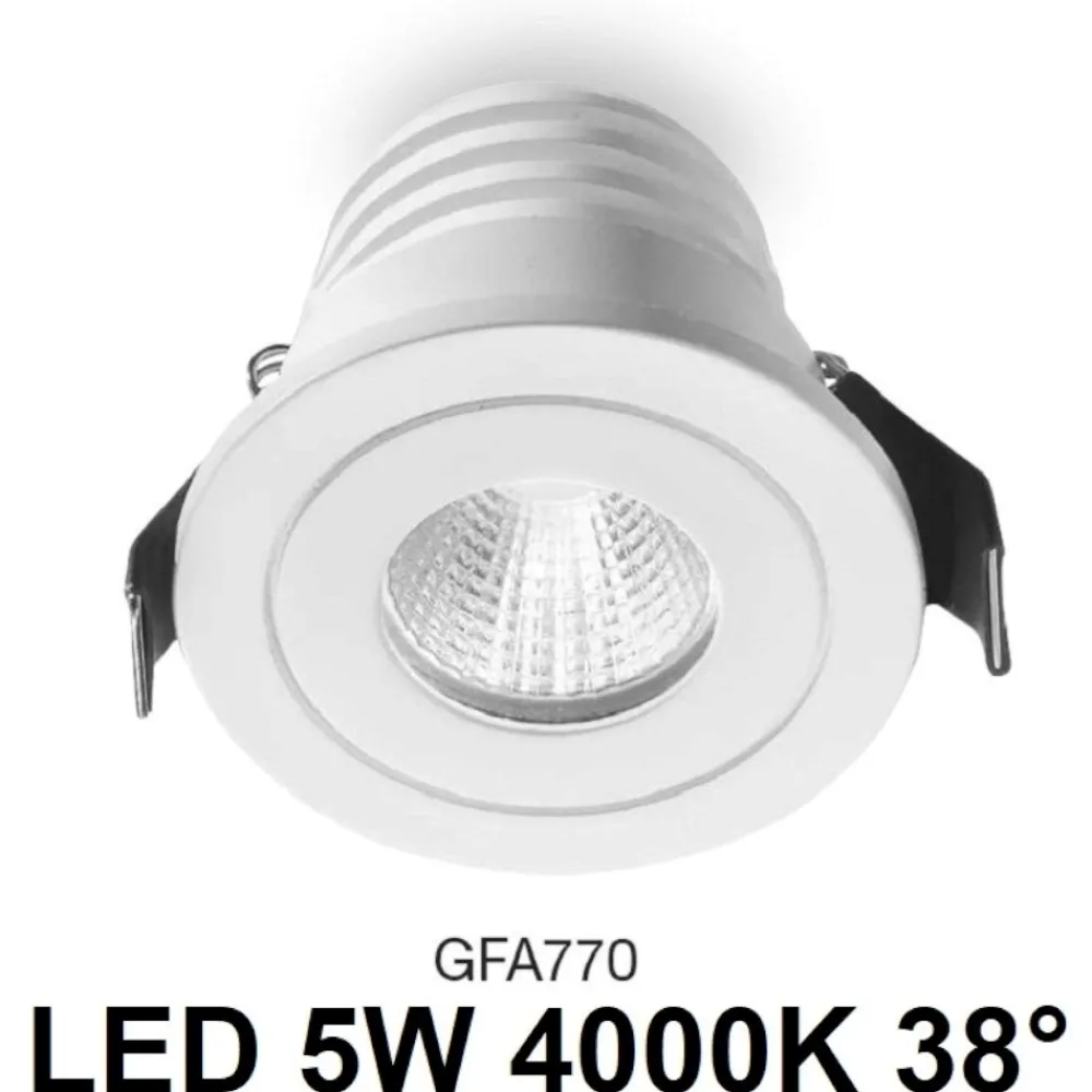 Faretti Da Incasso-Gea Luce Faretto incasso led 5w 4000k bianco rotondo alya