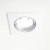 Faretti Da Incasso-Selezionato da Mazzolaluce Faretto incasso per controsoffitto bianco quadrato orientabile