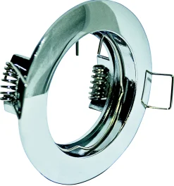 Faretti Da Incasso-Selezionato da Mazzolaluce Faretto incasso per controsoffitto metallo cromo lucido rotondo gu10 220v