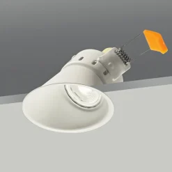 Faretti Da Incasso-IsyLuce Faretto inclinato da incasso per controsoffitto bianco