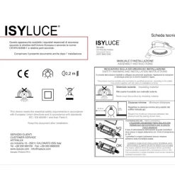 Faretti Da Incasso-IsyLuce Faretto inclinato da incasso per controsoffitto bianco