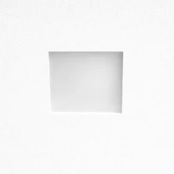 Faretti Da Incasso-Selezionato da Mazzolaluce Faretto in gesso cristaly quadrato gu10 con vetro da incasso a soffitto