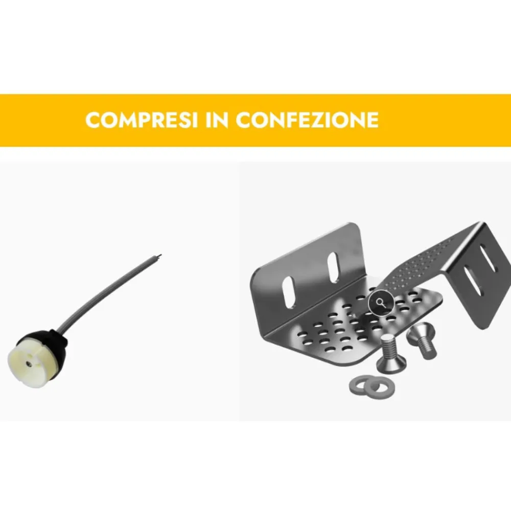 Faretti Da Incasso-Selezionato da Mazzolaluce Faretto in gesso da incasso a soffitto 2 luci rettangolare