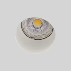 Faretti Da Incasso-IsyLuce Faretto in gesso da incasso per controsoffitto rotondo