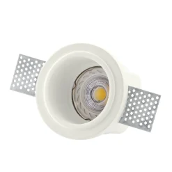 Faretti Da Incasso-IsyLuce Faretto in gesso da incasso per controsoffitto rotondo