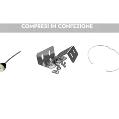 Faretti Da Incasso-Selezionato da Mazzolaluce Faretto in gesso da incasso sporgente a soffitto bianco parallelepipedo