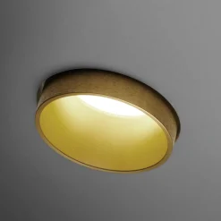 Faretti Da Incasso-Sforzin Illuminazione Faretto in gesso da incasso tondo oro sforzin thessaly