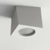 Faretti Da Incasso-Selezionato da Mazzolaluce Faretto in gesso quadrato da incasso a soffitto sporgente