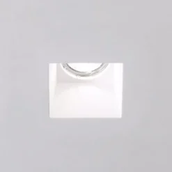 Faretti Da Incasso-Selezionato da Mazzolaluce Faretto in gesso quadrato da incasso a scomparsa gu10 220v
