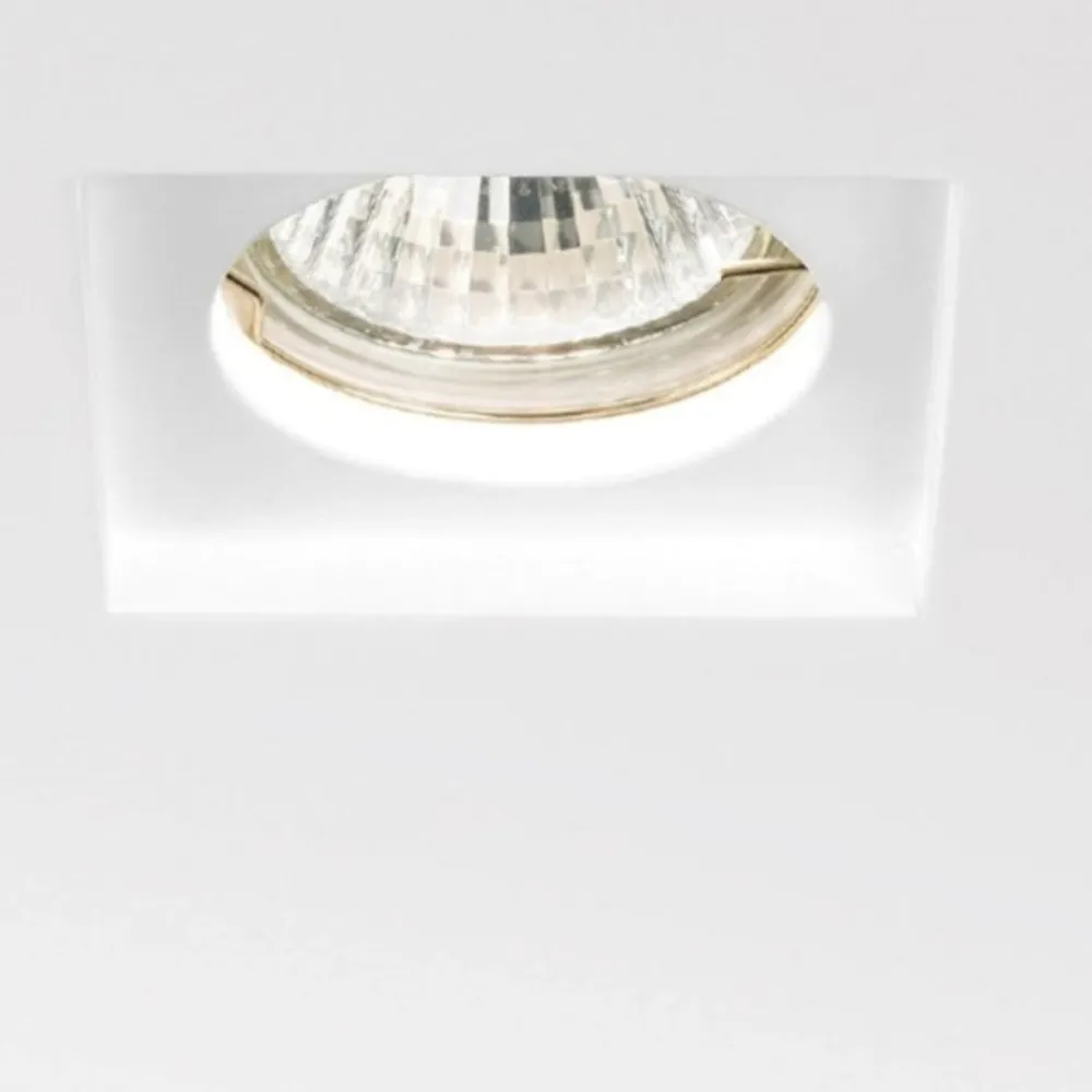 Faretti Da Incasso-Gea Luce Faretto in gesso quadrato da incasso horus