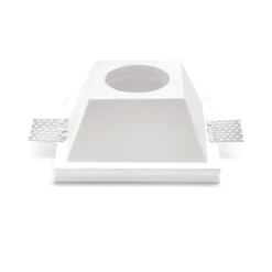Faretti Da Incasso-Sforzin Illuminazione Faretto in gesso quadrato da incasso a scomparsa attica sforzin