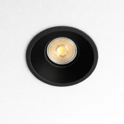 Faretti Da Incasso-IsyLuce Faretto da incasso a soffitto rotondo nero