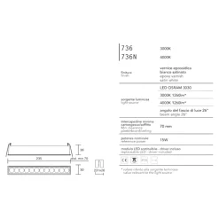 Faretti Da Incasso-IsyLuce Faretto exacta bianco da incasso per controsoffitto led 15w 3000k