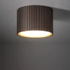Faretti Da Soffitto-Selezionato da Mazzolaluce Faretto lampada da soffitto marrone cilindro rigato