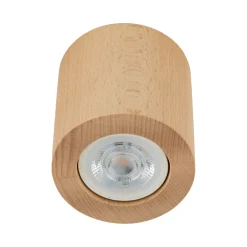 Faretti Da Soffitto-Selezionato da Mazzolaluce Faretto lampada da soffitto scandinavo cilindro di legno