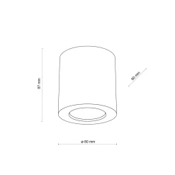 Faretti Da Soffitto-Selezionato da Mazzolaluce Faretto lampada da soffitto scandinavo cilindro di legno