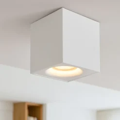 Faretti Da Soffitto-Selezionato da Mazzolaluce Faretto lampadina dimmerabile cubo da soffitto bianco