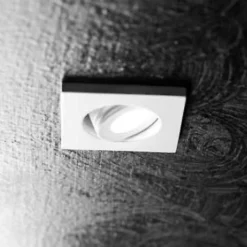 Faretti Da Incasso-Gea Luce Faretto led da incasso 3w 3000k quadrato bianco
