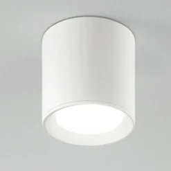 Faretti Da Soffitto-IsyLuce Faretto led da soffitto cilindro bianco 9w 4000k