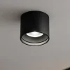 Faretti Da Soffitto-IsyLuce Faretto led da soffitto cilindro nero 20w 3000k focus