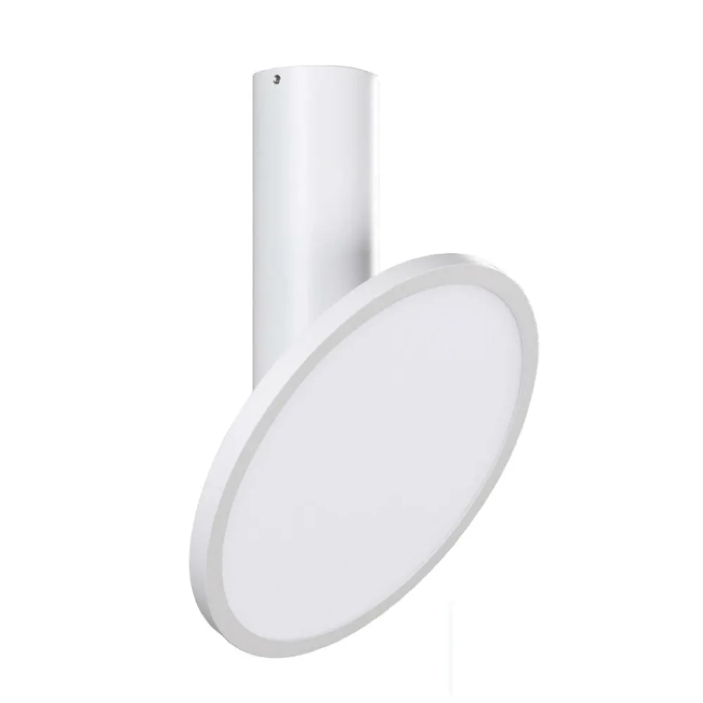 Faretti Da Soffitto-Selezionato da Mazzolaluce Faretto led da soffitto 18w 3000k orientabile bianco