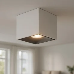 Faretti Da Soffitto-Maytoni Faretto led 12w 4000k cubo a soffitto focus