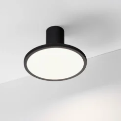 Faretti Da Soffitto-Selezionato da Mazzolaluce Faretto led 14w 3000k da soffitto nero parabola orientabile