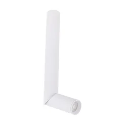 Faretti Da Soffitto-Selezionato da Mazzolaluce Faretto lungo cilindro da soffitto orientabile bianco