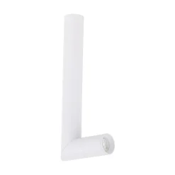 Faretti Da Soffitto-Selezionato da Mazzolaluce Faretto lungo cilindro da soffitto orientabile bianco