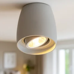 Faretti Da Soffitto-Selezionato da Mazzolaluce Faretto moderno da soffitto bianco orientabile