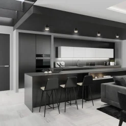 Faretti Da Soffitto-Selezionato da Mazzolaluce Faretto nero cilindro gx53 da soffitto