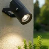 Faretti Da Esterno-Selezionato da Mazzolaluce Faretto nero da esterno luce orientabile led 12w 4000k