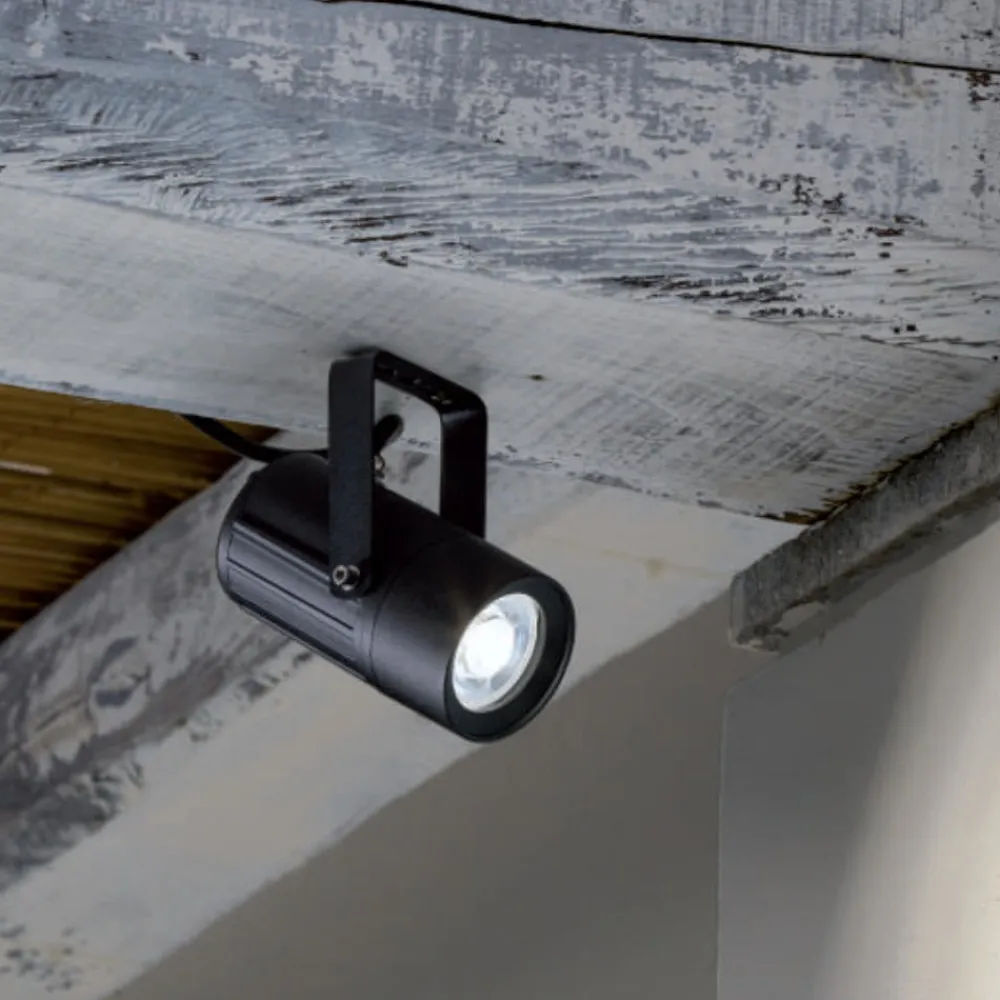 Faretti Da Esterno-Selezionato da Mazzolaluce Faretto nero da esterno luce orientabile led 12w 4000k