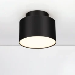 Faretti Da Soffitto-Selezionato da Mazzolaluce Faretto nero rotondo led 16w 3000k da soffitto moderno