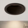Faretti Da Incasso-Selezionato da Mazzolaluce Faretto nero tondo da incasso a soffitto per cartongesso