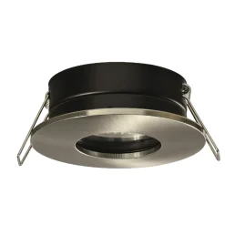 Faretti Da Incasso-Selezionato da Mazzolaluce Faretto nichel per bagno doccia rotondo da incasso a soffitto