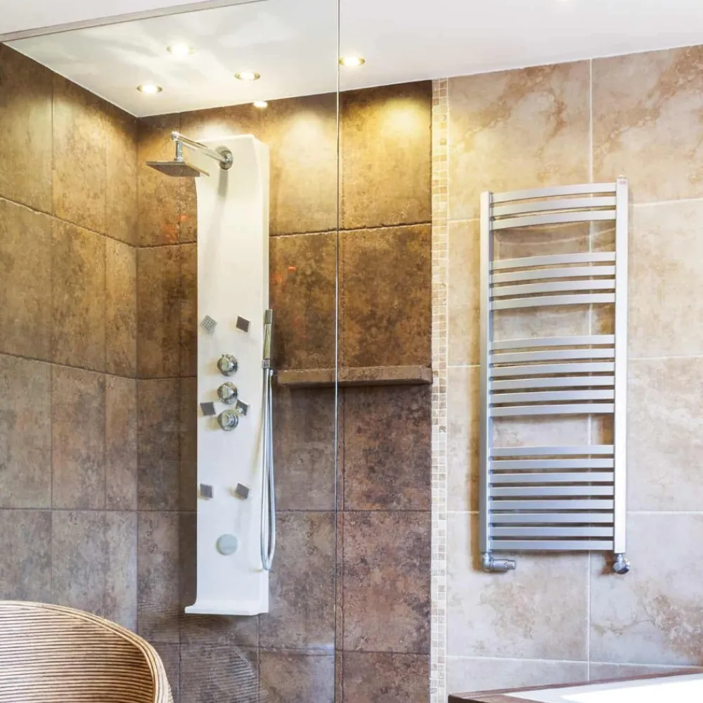 Faretti Da Incasso-Selezionato da Mazzolaluce Faretto nickel per bagno doccia quadrato da incasso a soffitto fp