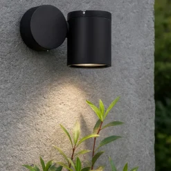Faretti Da Esterno-Selezionato da Mazzolaluce Faretto orientabile da esterno giardino nero orientabile