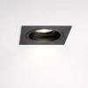 Faretti Da Incasso-Selezionato da Mazzolaluce Faretto orientabile nero quadrato da incasso a soffitto fp