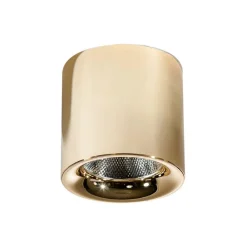 Faretti Da Soffitto-Selezionato da Mazzolaluce Faretto oro sporgente led cilindro 20w 3000k