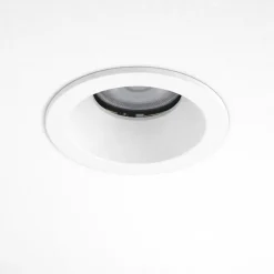 Faretti Da Incasso-Selezionato da Mazzolaluce Faretto per bagno bianco rotondo da incasso a soffitto