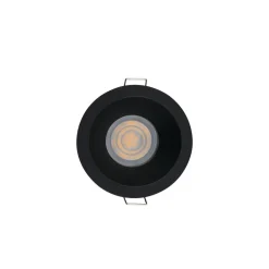 Faretti Da Incasso-Selezionato da Mazzolaluce Faretto per bagno da incasso a soffitto rotondo nero