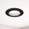 Faretti Da Incasso-Selezionato da Mazzolaluce Faretto per bagno doccia da incasso nero rotondo ip44
